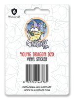Young Dragon Scene Waterproof Die Cut Vinyl Sticker