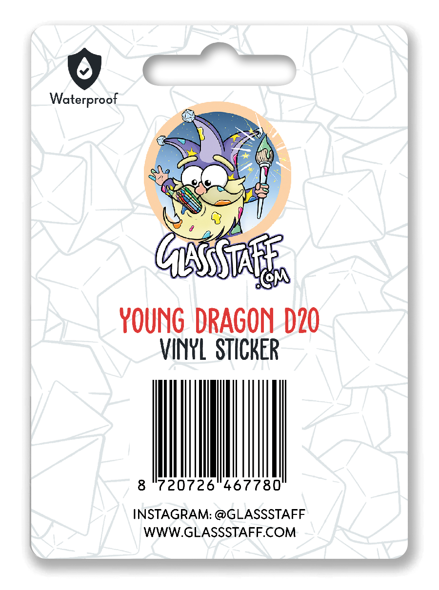 Young Dragon Scene Waterproof Die Cut Vinyl Sticker