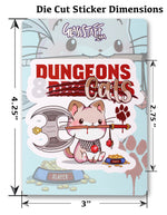 Dungeons & Cats. D&D Gift Sticker