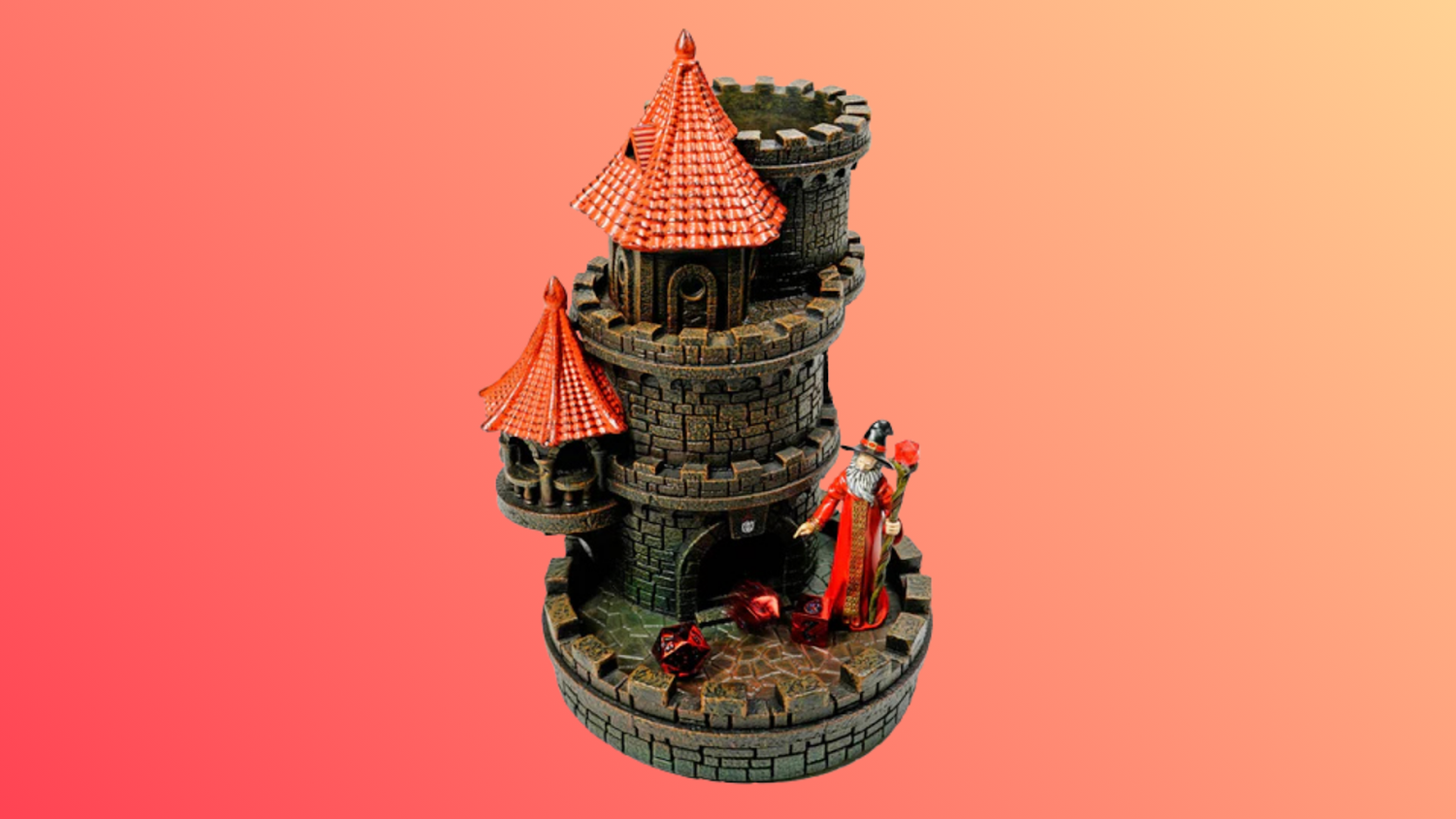 Red Wizard's Tower Dice Tower