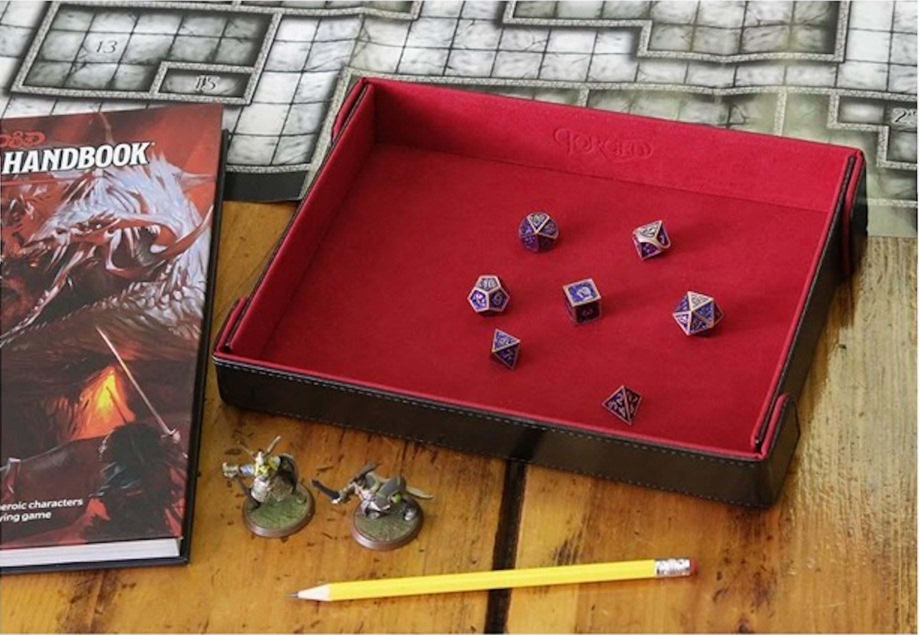 Forged Rectangle Magnetic Folding Dice Tray
