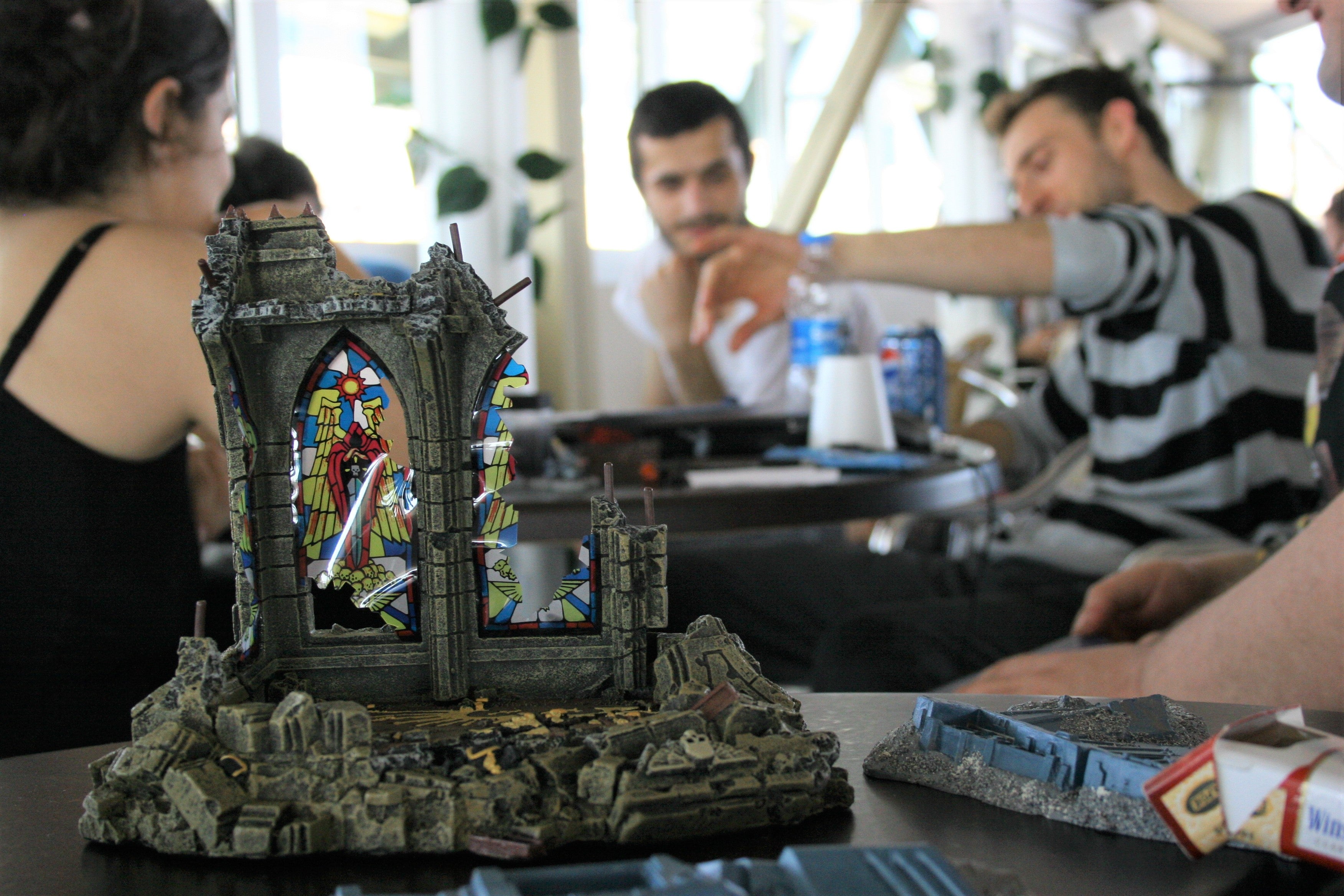 Teens playing Dungeons and Dragons