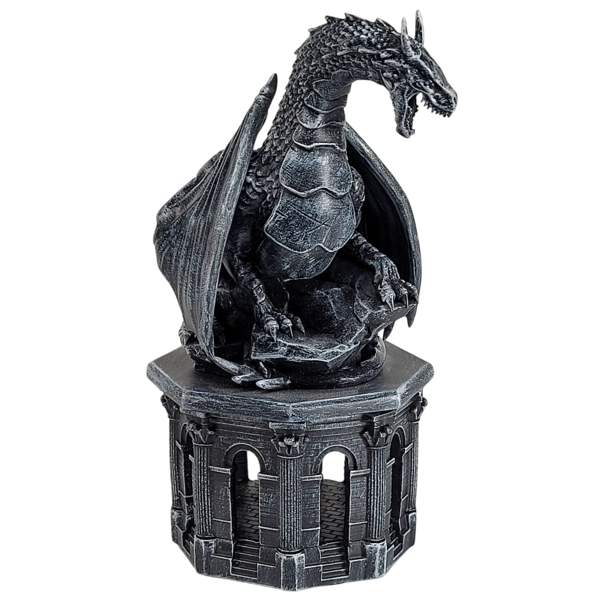 This is a white background image of the Forged Gaming Dragon Dice Jail in Stone.