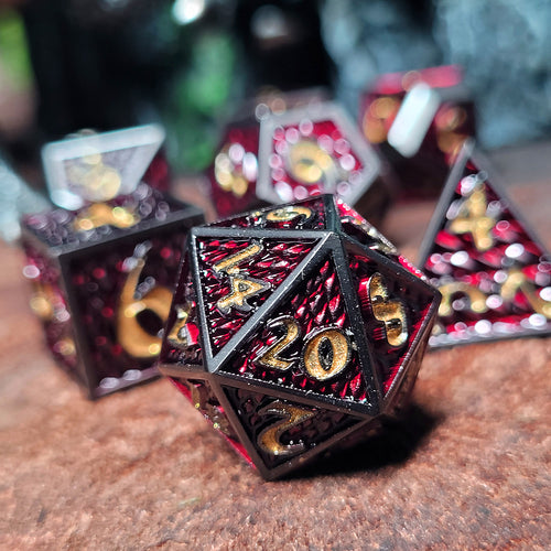 Dragon Scale Apex Dragon Set of 7 Metal Dice