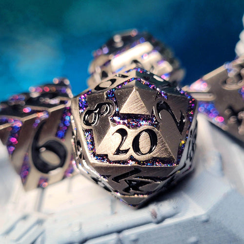 Banded Celestial Ore Metal RPG Set of 7
