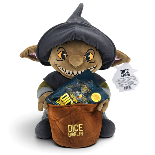 Dice Goblin 14 inch Plush with (1) set of Goblin Mystery Dice