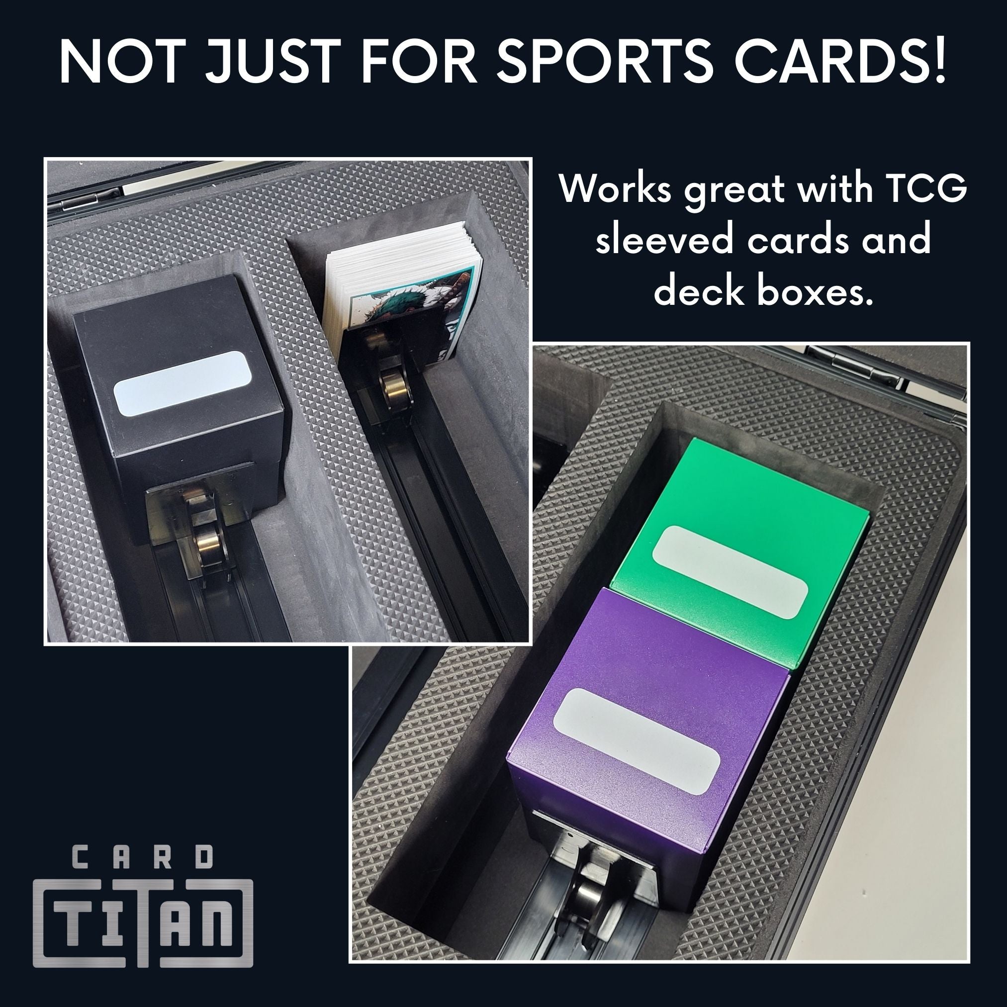 Card Titan: Card Vault Trading Card Storage Box - 4 Row | Game Nerdz Card Titan: Card Vault Trading Card Storage Box - 4 Row | Game Nerdz