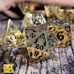 Dice Goblin Devouring Mystery Metal RPG Dice Set