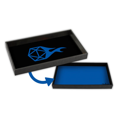 Blue Icon Reversible Dice Tray