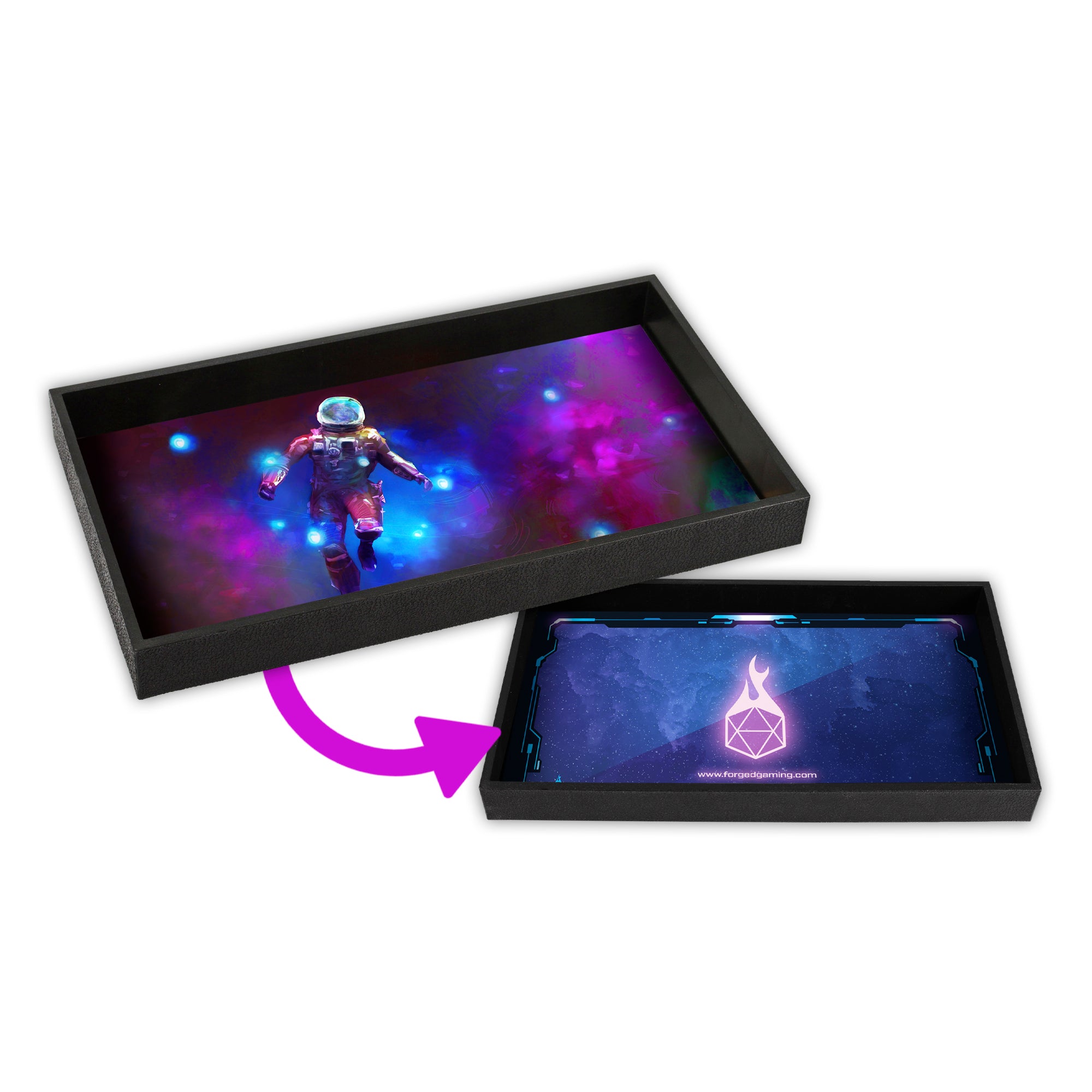Keybinder Keybinder Reversible Dice Tray | Forged Gaming