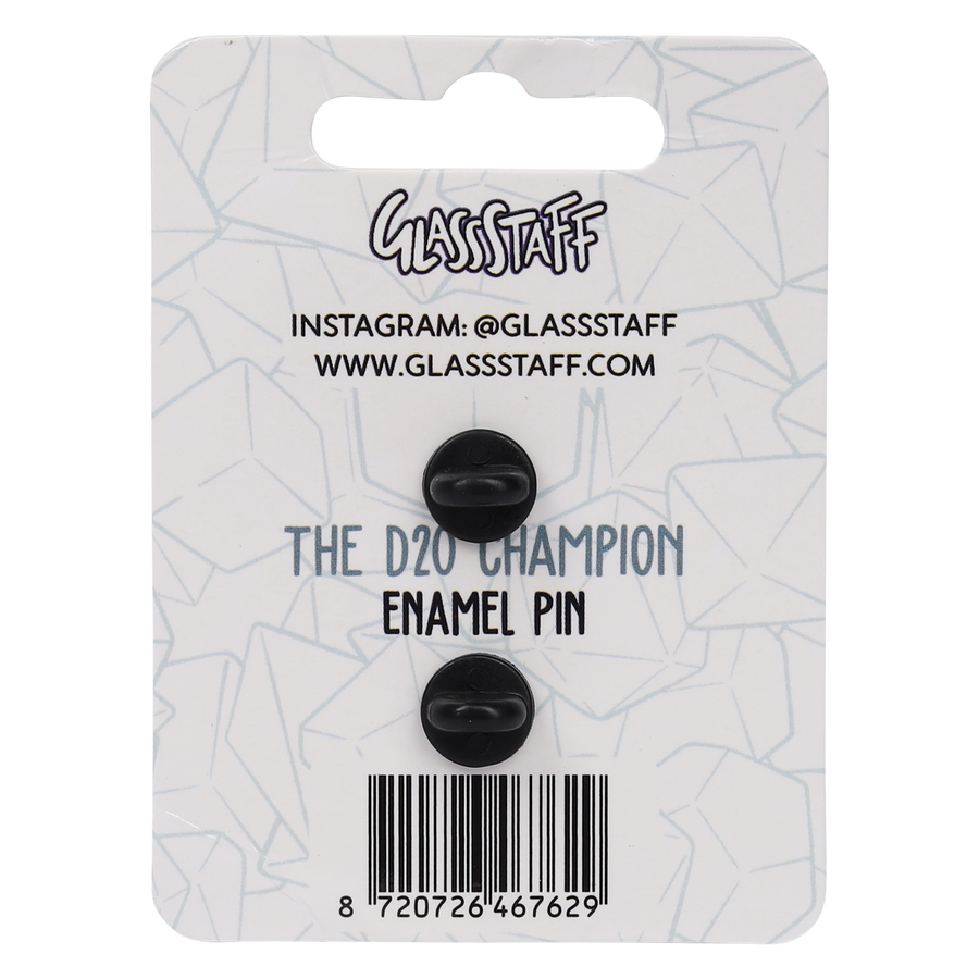 D20 Champion Enamel Pin