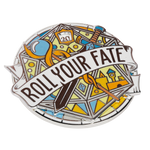 Roll Your Fate D20 Large Spinner Enamel Pin