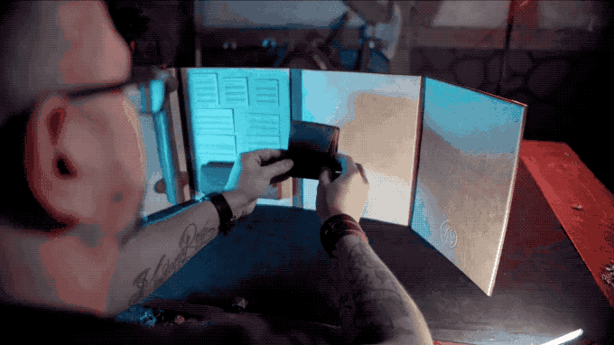 This is a video highlighting the functionality of of the brown version of the Ultimate Game Master Screen Small Pouch.