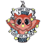 I Don't Give a Hoot Keychain