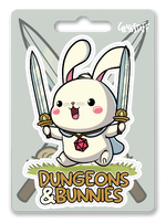 Dungeons & Bunnies Waterproof Die Cut Vinyl Sticker