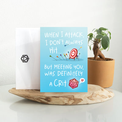 Meeting you was a Crit Greeting Card