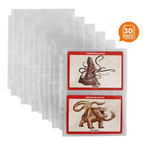 Large Monster Card Pages, 30 Page Pack