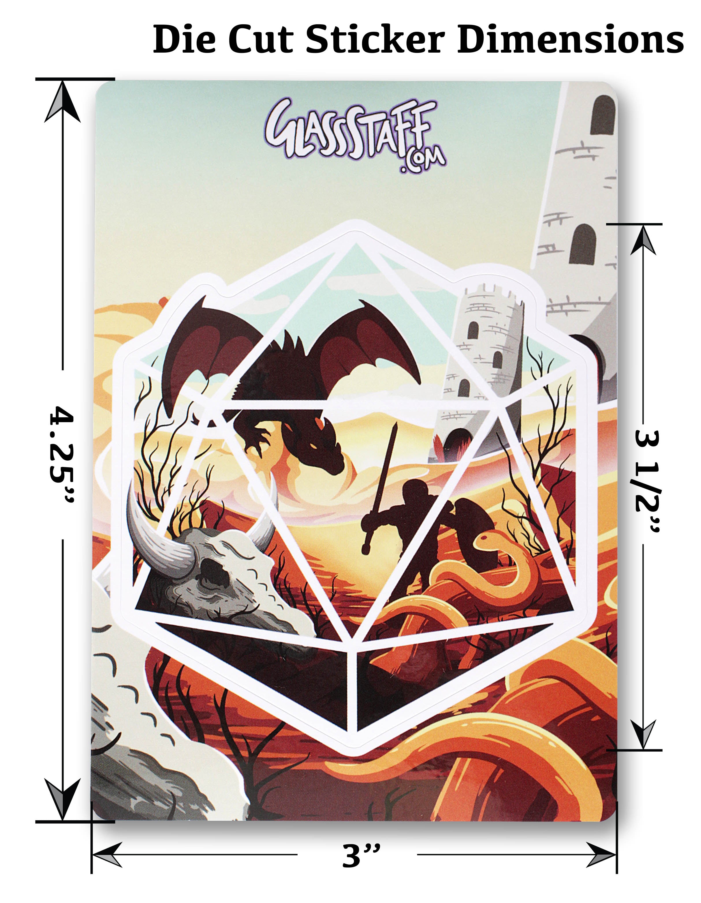 Desert Dragon. DND Gift Sticker