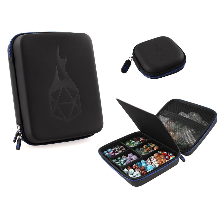 Dice Box and Dice Tray with Removable Dice Holder - Holds up to 300 Metal or Plastic Polyhedral Dice