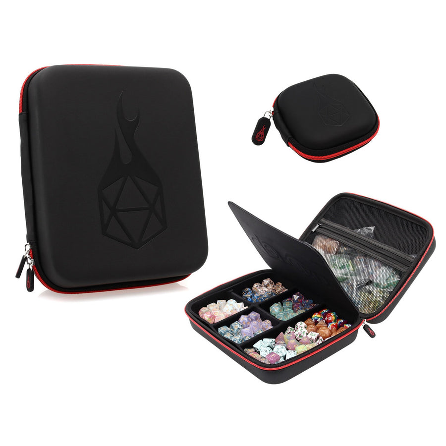 Dice Box and Dice Tray with Removable Dice Holder - Holds up to 300 Metal or Plastic Polyhedral Dice