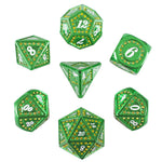 Emerald Lust 7-Piece Metal Dice Set