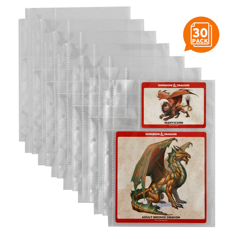 Epic Monster Card Pages, 30 Page Pack