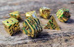 Gersidi's Jade 7-Piece Metal Dice Set