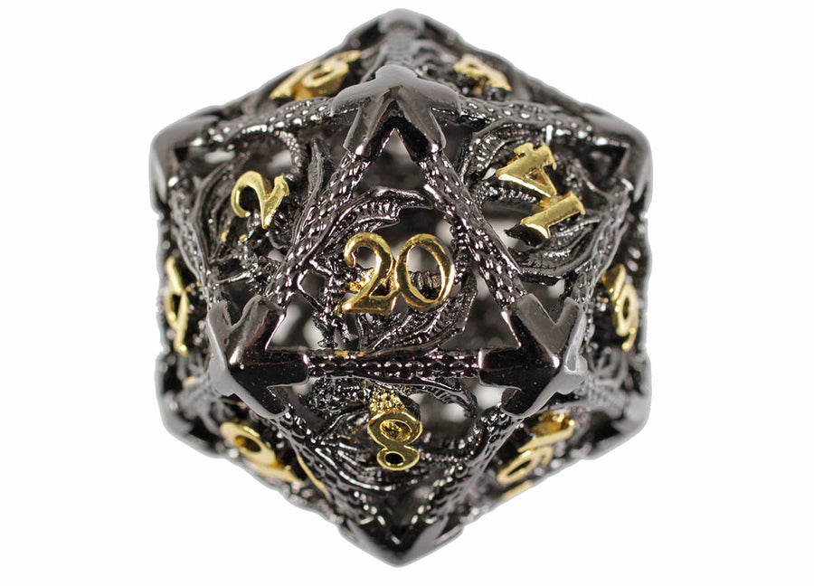 Death's Shadow Hollow Metal Dice Set