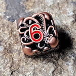 Fathomless Fate Copper Hollow Metal RPG Dice Set