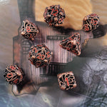 Fathomless Fate Copper Hollow Metal RPG Dice Set