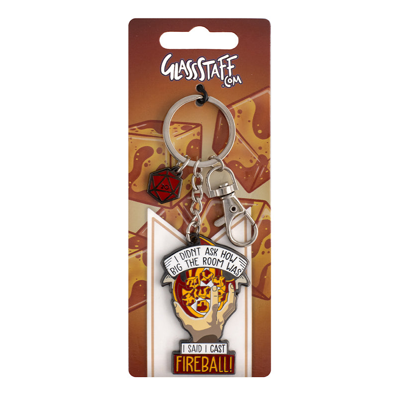 Fireball Keychains I Cast Fireball Keychain