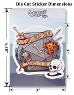 Guess I'll Die. Dungeons and Dragons Gift Sticker