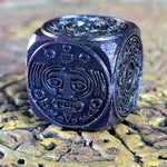 Nahuatl's Chance Blue Metal RPG Dice Set