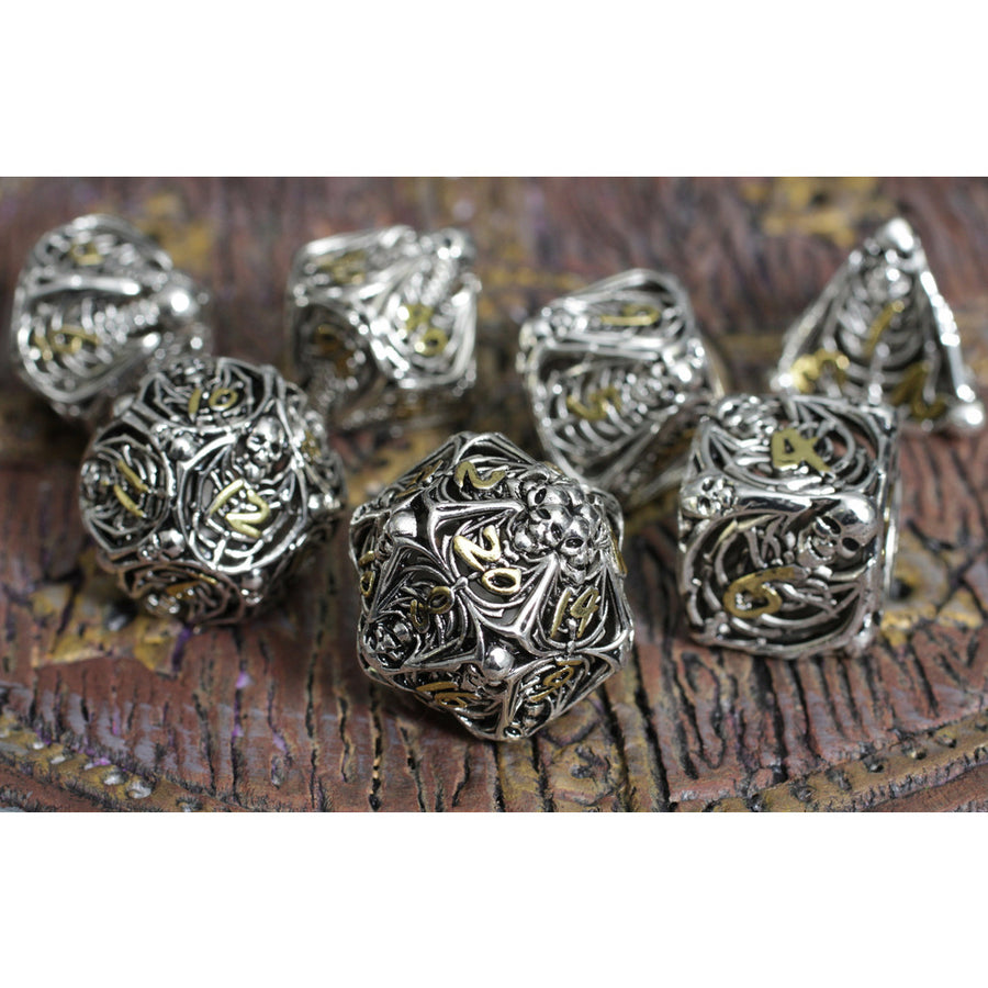 Lich's Throne Hollow RPG Metal Dice Set