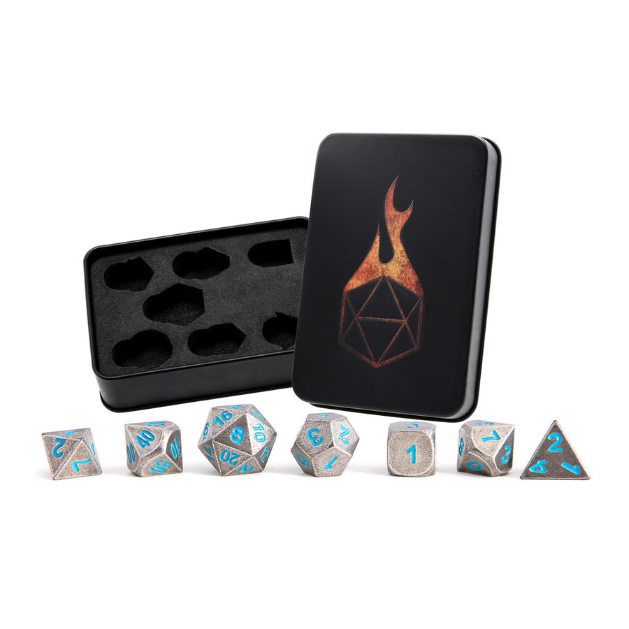 Iron Ice Set of 7 Metal Dice