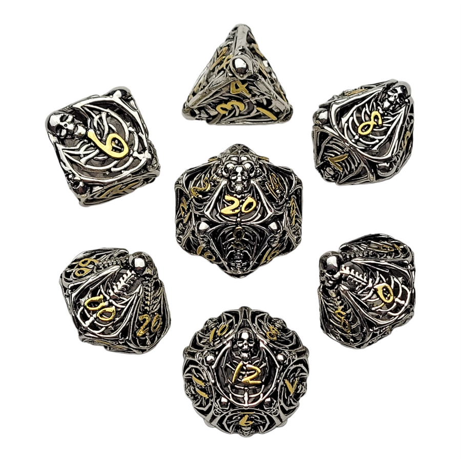 Lich's Throne Hollow RPG Metal Dice Set