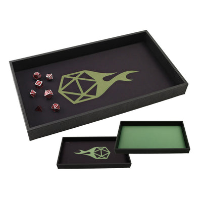 Forged Green Reversible Dice Tray