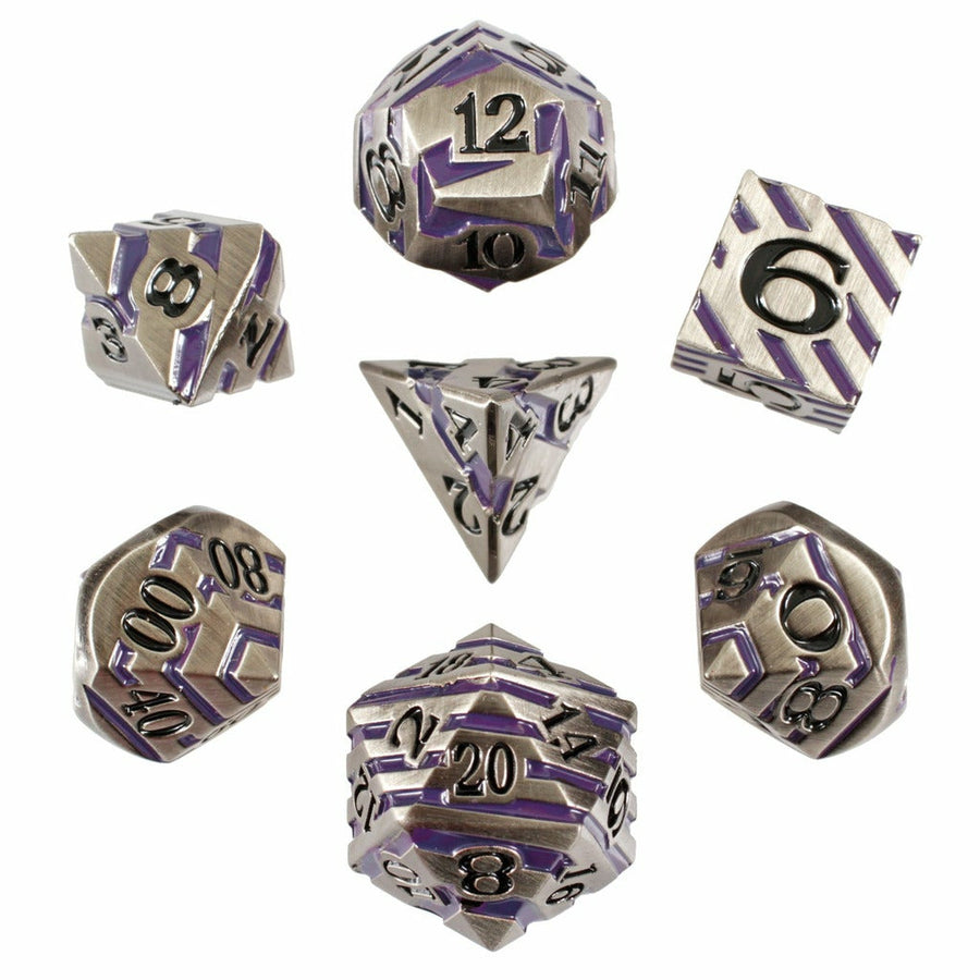 Necro Tech Set of 7 Metal Dice