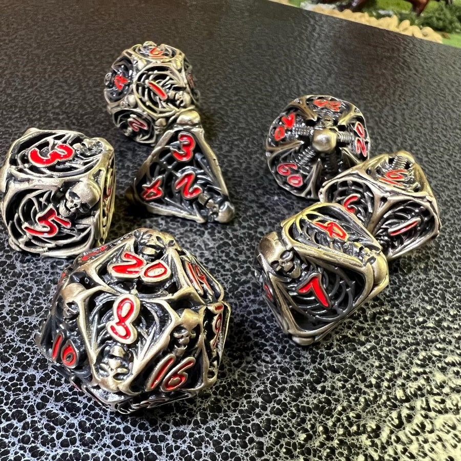 Lich's Fate Hollow Metal Dice Set