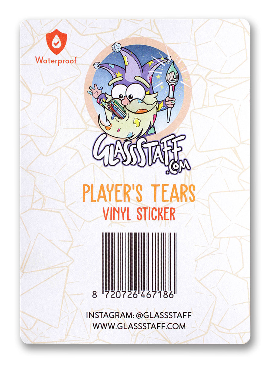 Player's Tears Waterproof Die Cut Vinyl Sticker