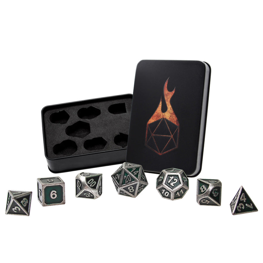 Rangers Glory Set of 7 Metal Dice