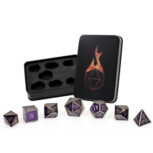 Royal Argent Set of 7 Metal Dice
