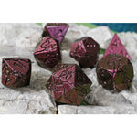 Scarred Allure 7-Piece Metal Dice Set