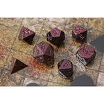 Scarred Allure 7-Piece Metal Dice Set