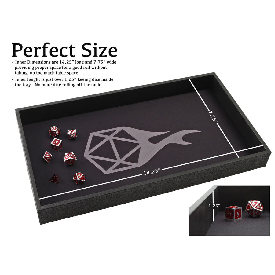Forged Gray Reversible 14" Dice Tray