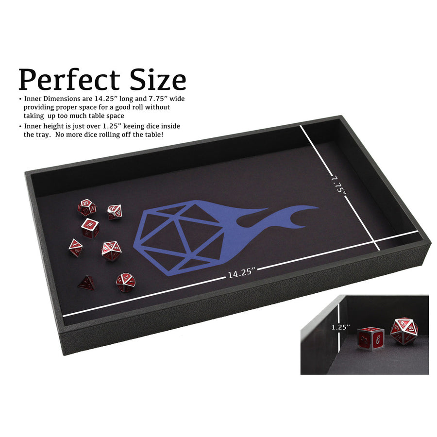 Forged Blue Reversible Dice Tray