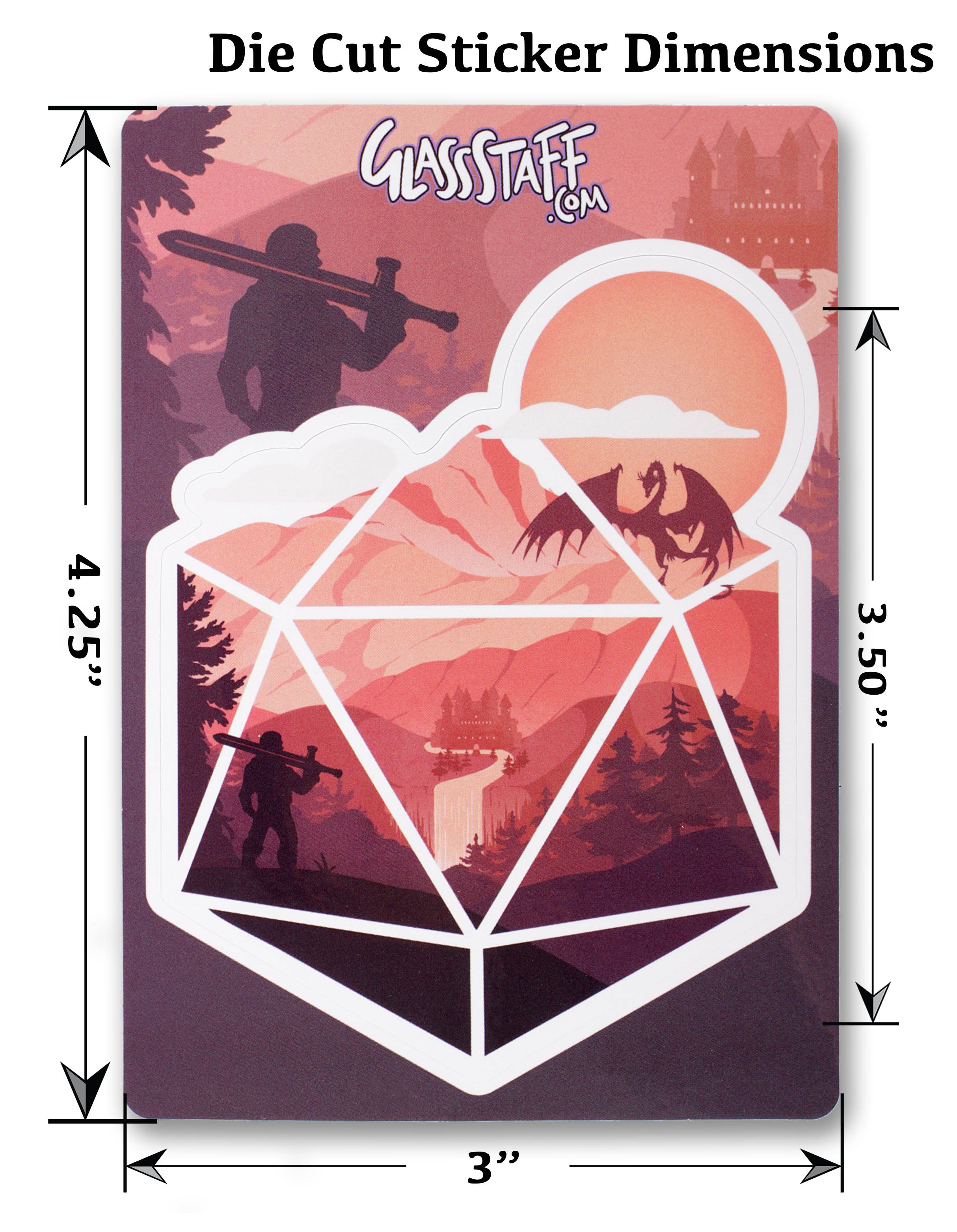 D20 Hero DND Gift Sticker