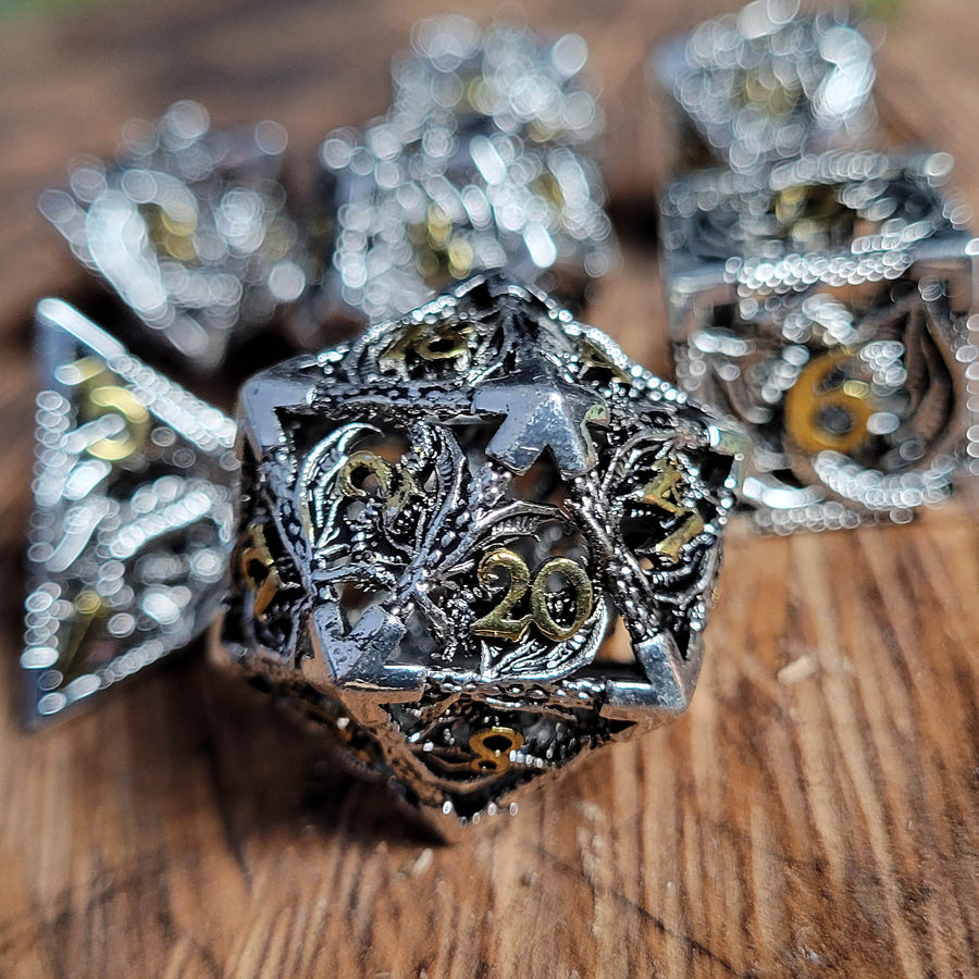 Wyrm's Reliquary Hollow RPG Dice Set
