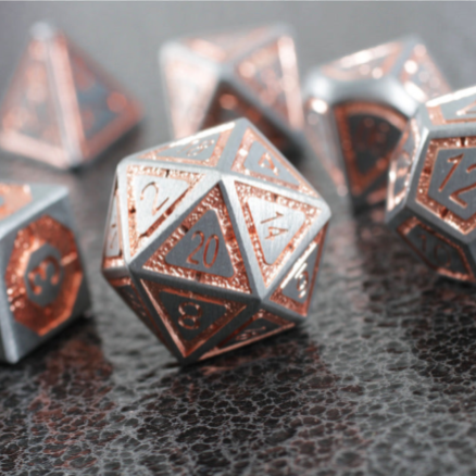 Celestial Artifact 7-Piece Metal Dice Set
