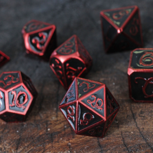 Draconic Fiend Metal Dice Set